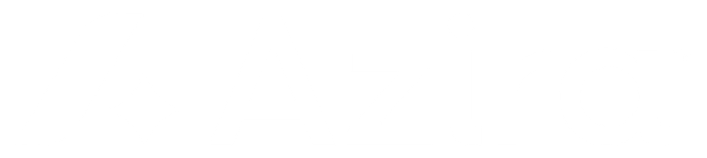 The white logo of Azira on a black background